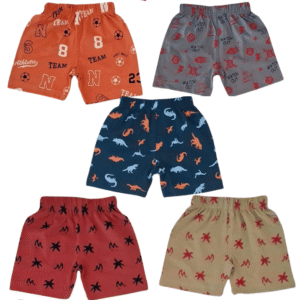 styleway shorts combo 5 in one pack multycolour fine causal boy baby by wear sw 702