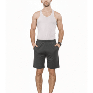 mens shorts black colour 100% cotton bio washed fine fabrics one side zipper pocket next side normal pocket elastic waist band with string sw 777 (copy)