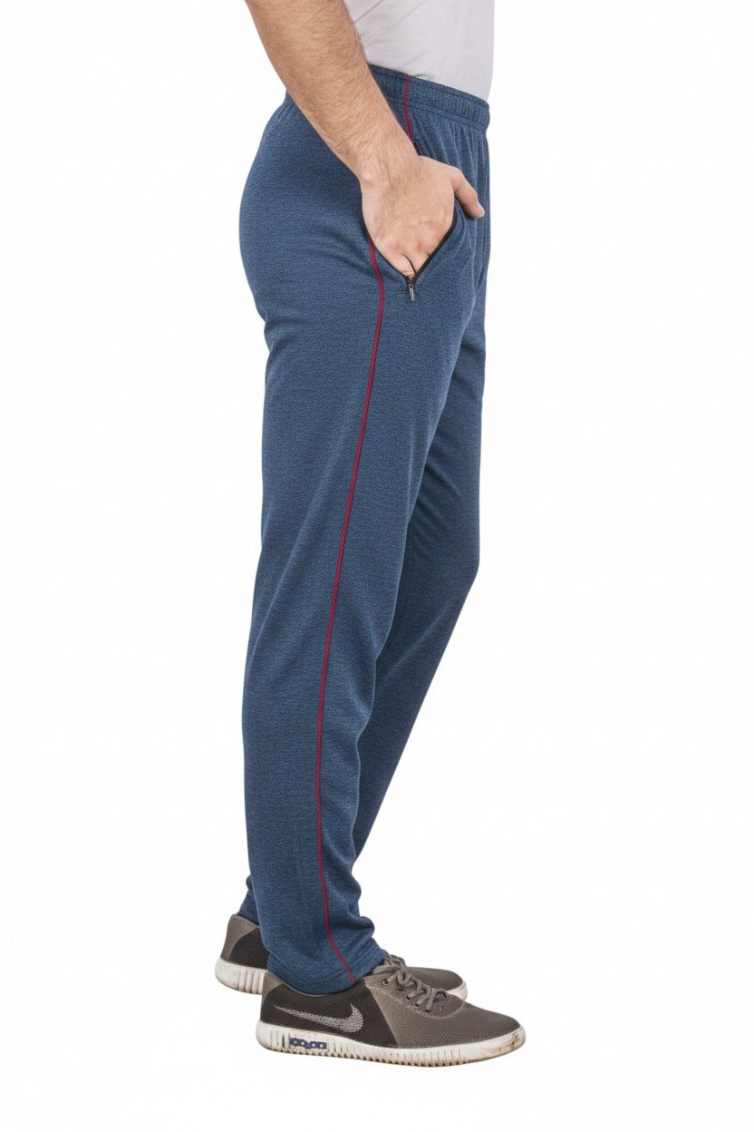 mens track pant blue melange colour 100% cotton bio washed fine fabric two side zipper pocket elastic waist pant with string sw 555 mens track pant blue melange colour 100% cotton bio washed fine fabric two side zipper pocket elastic waist pant with string sw 555