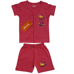 Styleway Boy baby Full Open with Sleeve top & Shorts set Baby wear SW-403 styleway new born baby interlock girls frock with sleeve top & briefs set baby wear sw 205 (copy)