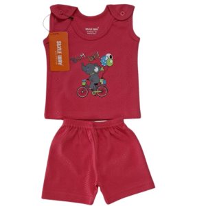 styleway infant fullopen with sleevet shirt & shorts unisex set baby wear sw 57 (copy)