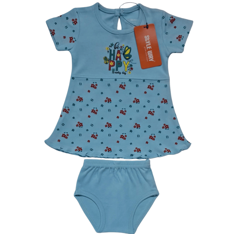 styleway new born baby girls frock with sleeve top & briefs set baby wear sw 203 styleway new born baby girls frock with sleeve top & briefs set baby wear sw 203
