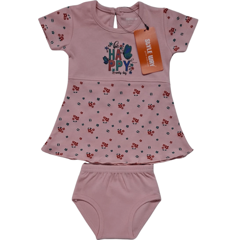 styleway new born baby girls frock with sleeve top & briefs set baby wear sw 203 styleway new born baby girls frock with sleeve top & briefs set baby wear sw 203