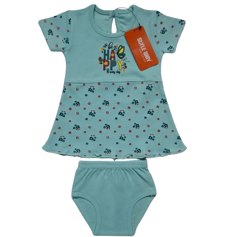 styleway new born baby girls frock with sleeve top & briefs set baby wear sw 203 styleway new born baby girls frock with sleeve top & briefs set baby wear sw 203