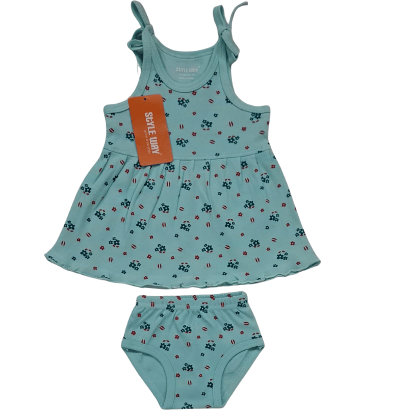 styleway new born baby girls frock with sleeve top & briefs set baby wear sw 203 styleway new born baby girls frock with sleeve top & briefs set baby wear sw 203