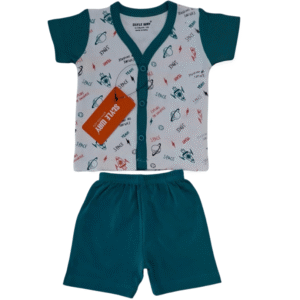 styleway infant open with sleeveless & shorts unisex set baby wear sw 57