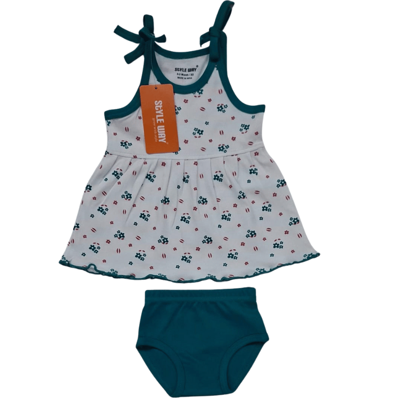 styleway new born baby girls frock with sleeve top & briefs set baby wear sw 203 styleway new born baby girls frock with sleeve top & briefs set baby wear sw 203